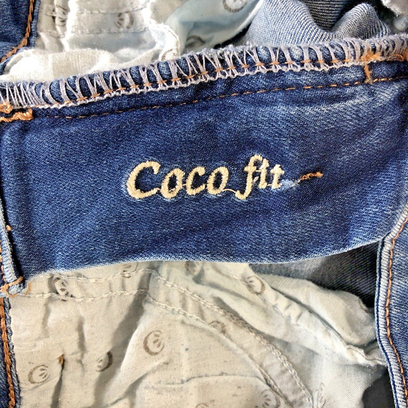 Size 29 X 31.5 Cream Denim Jeans Womens Tapered Light Blue Coco Fit Cool Pockets - Picture 5 of 12